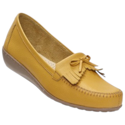 Romulo Casual Cuero Ocre Mujer Ref 2558